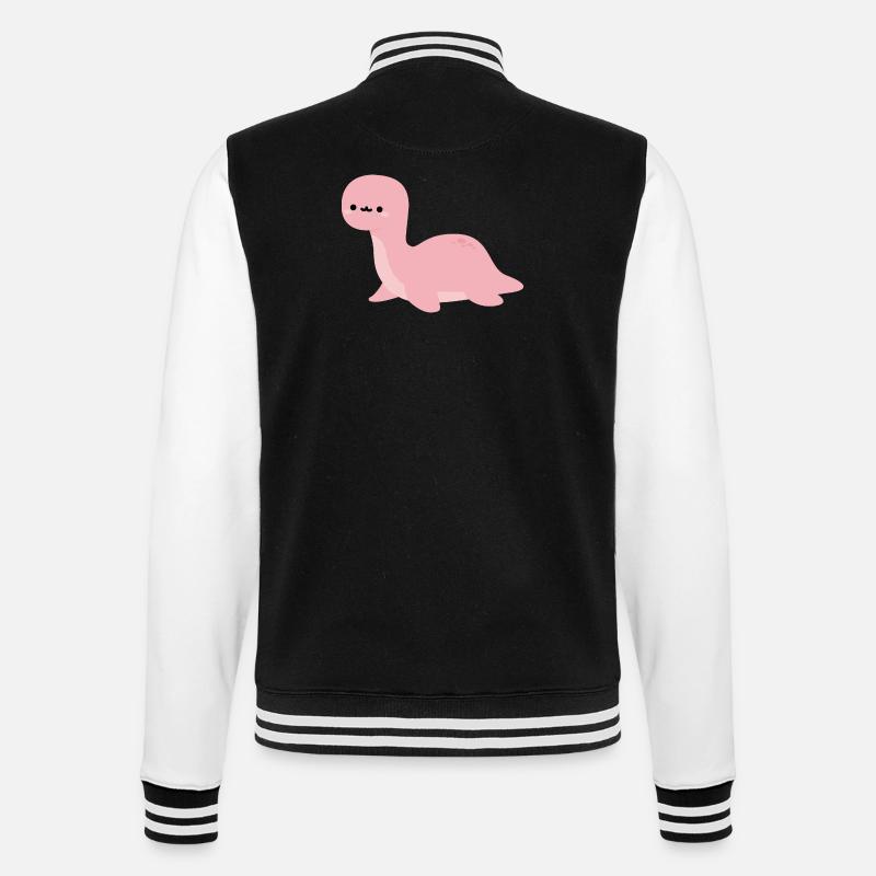 Brontosaurus Harmonica - Veste Teddy - noir/blanc