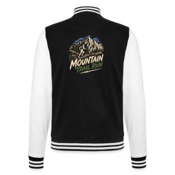 Mountain Trail Run - College Sweat Jacket - black/white - Back - Marisol (170cm)