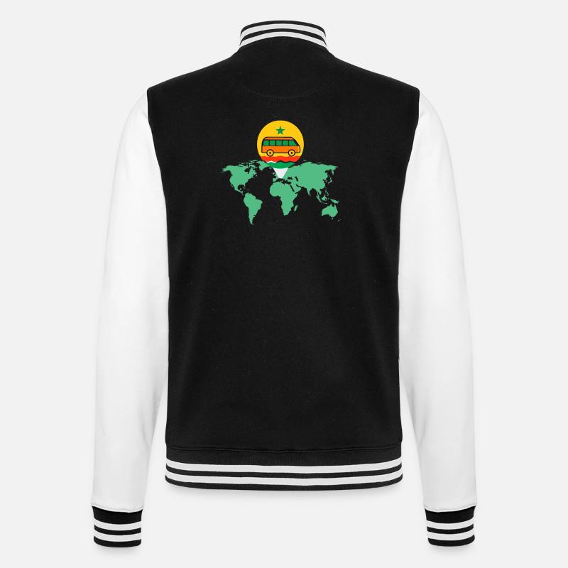 Sénégal - Veste Teddy - noir/blanc