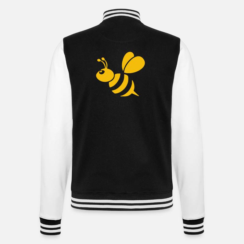 Baker - College Sweat Jacket - black/white