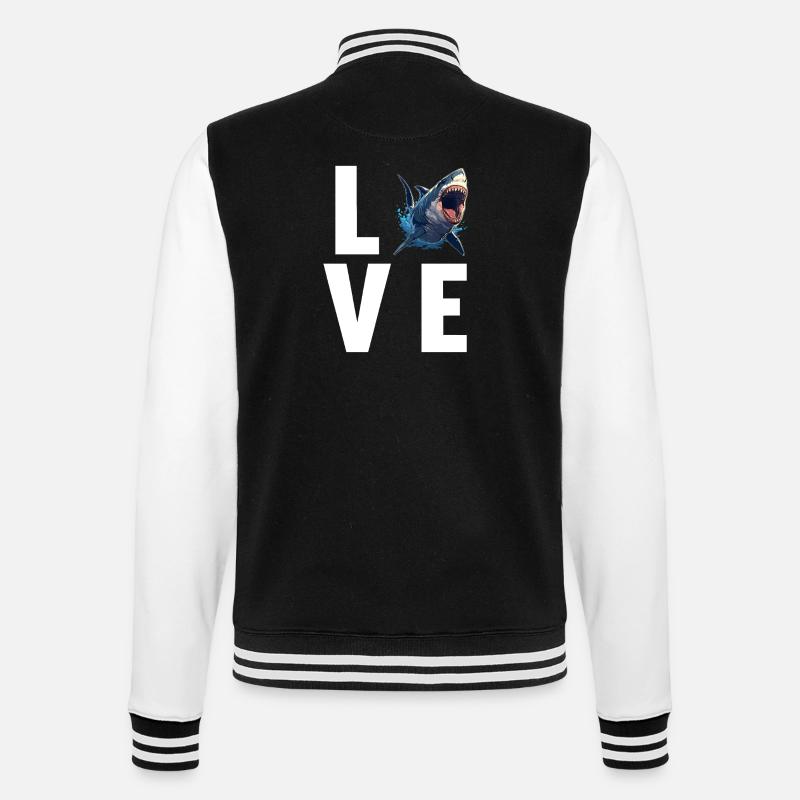 Requins Requin - Veste Teddy - noir/blanc