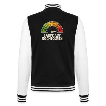 Alkohol Pegel Legende Lustiger Party Spruch - College-Sweatjacke - Schwarz/Weiß - Hinten - Marisol (170cm)