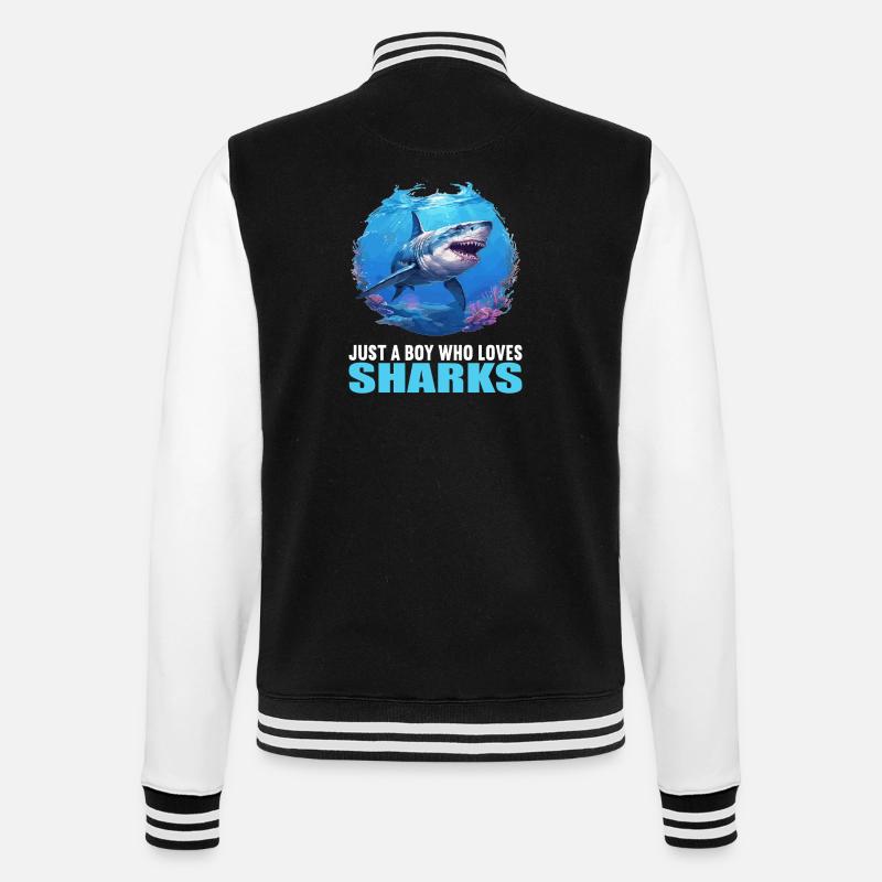 Requins Requin - Veste Teddy - noir/blanc