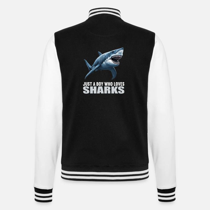 Requins Requin - Veste Teddy - noir/blanc