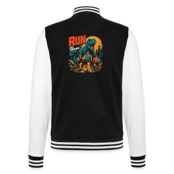 Running Motivation - College Sweat Jacket - black/white - Back - Marisol (170cm)