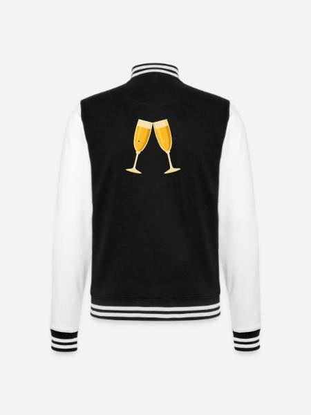 Toasts - Veste Teddy - noir/blanc