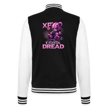 Pastel Goth Soft Goth Gaming Gamer - Veste Teddy - noir/blanc - Dos - Marisol (170cm)