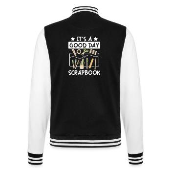 Guter Tag zum Scrapbooken - College-Sweatjacke - Schwarz/Weiß - Hinten - Marisol (170cm)