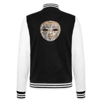 Détails brillants des masques en cristal - Veste Teddy - noir/blanc - Dos - Marisol (170cm)