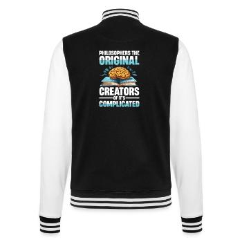 Philosophie Humor Philosophers The Original - Veste Teddy - noir/blanc - Dos - Marisol (170cm)
