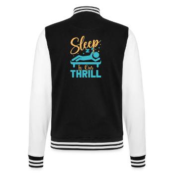 Anesthesiologist Our Thrill Anesthesia - College-Sweatjacke - Schwarz/Weiß - Hinten - Marisol (170cm)