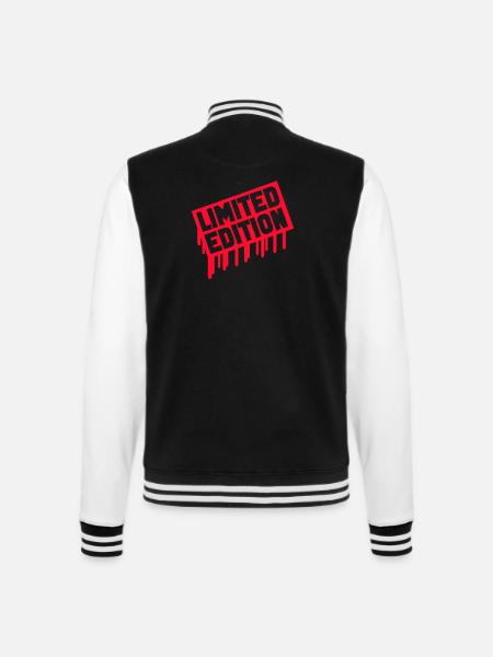 Limited Edition Stamp - College Sweat Jacket - black/white
