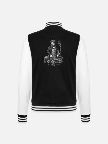 James K. Polk chez BBQ Grilling - Veste Teddy - noir/blanc