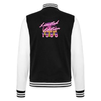 40th Birthday Limited Edition 1986 vintage - College Sweat Jacket - black/white - Back - Marisol (170cm)