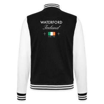 Waterford Ireland Coordinates Travel Souvenir - College Sweat Jacket - black/white - Back - Marisol (170cm)