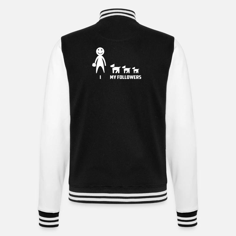 Drôles d’adeptes de chiens - Veste Teddy - noir/blanc