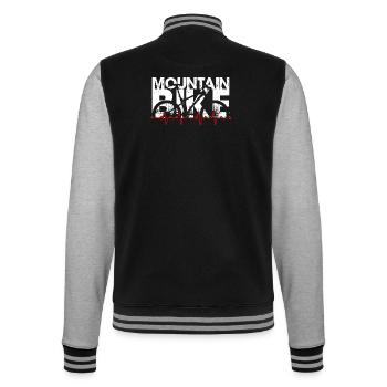 Mountainbike-Beat - College-Sweatjacke - Schwarz/Grau meliert - Hinten - Marisol (170cm)