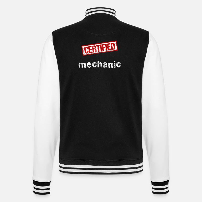 Mécanicien - Veste Teddy - noir/blanc