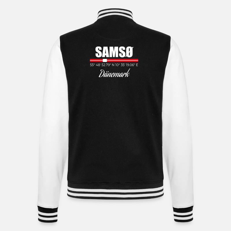 Samso - College Sweat Jacket - black/white