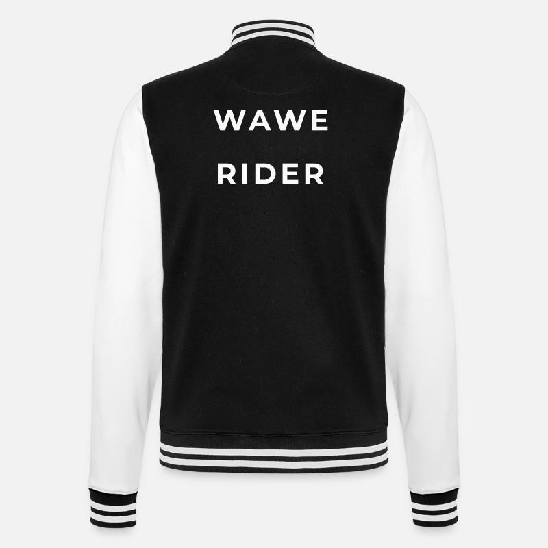 Wave Runner - College Sweat Jacket - black/white