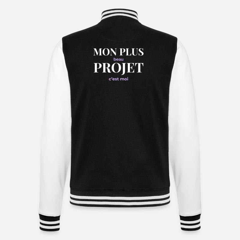 Mon Plus Beau Projet — C'est Moi - Veste Teddy - noir/blanc