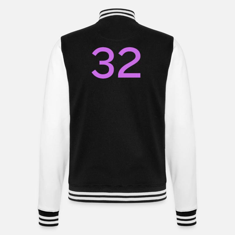 32 - College Sweat Jacket - black/white