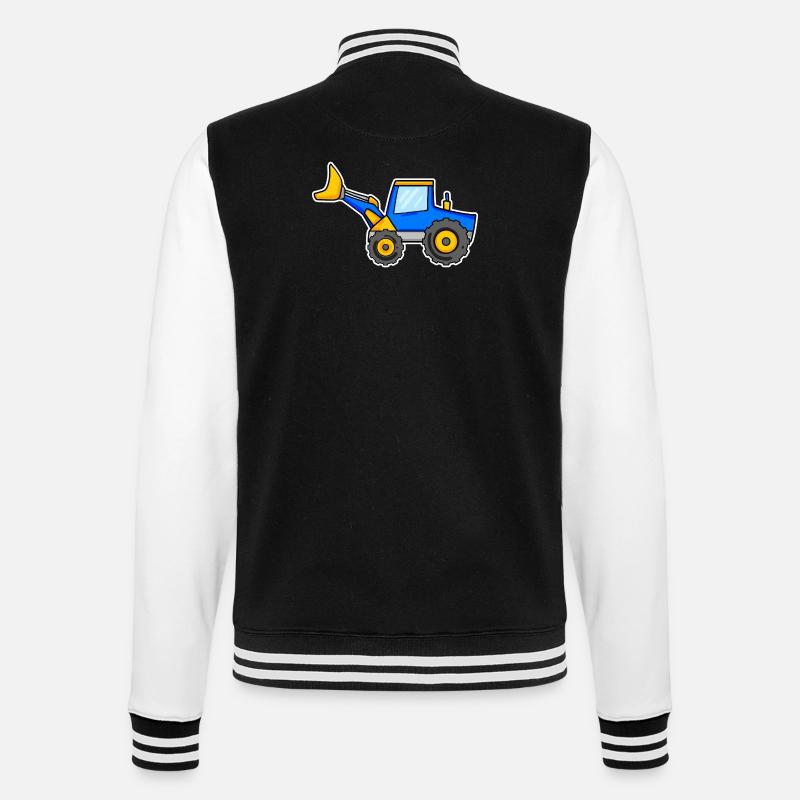 Excavator - College Sweat Jacket - black/white