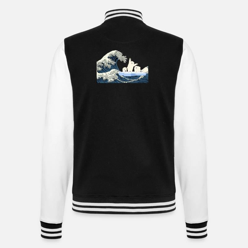 Help Eisbären T-Shirt - College-Sweatjacke - Schwarz/Weiß