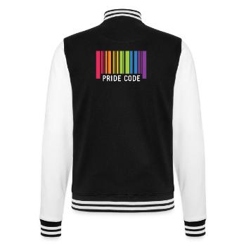 Mois de la fierté LGBT - Code de la fierté - Veste Teddy - noir/blanc - Dos - Marisol (170cm)