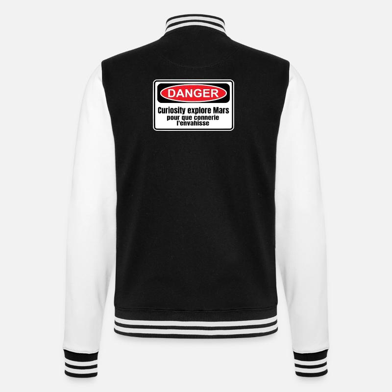 Colonisation de Mars - Veste Teddy - noir/blanc