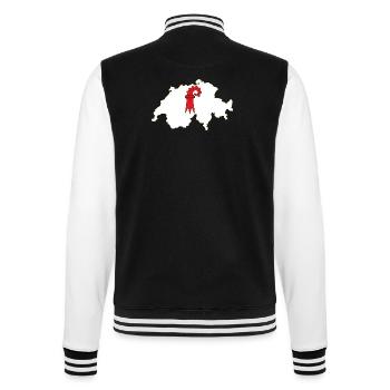 Bâle-Campagne, Suisse - Veste Teddy - noir/blanc - Dos - Marisol (170cm)