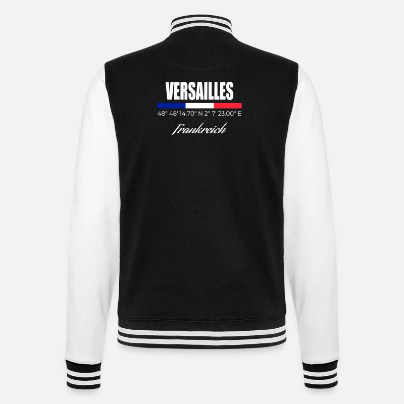 Versailles - College-Sweatjacke - Schwarz/Weiß