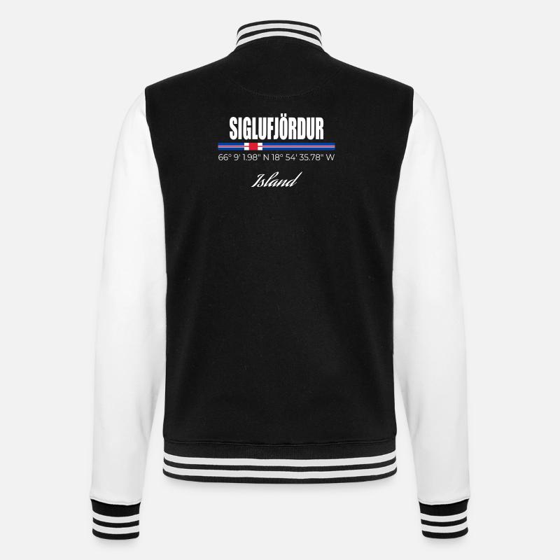 Siglufjördur - College Sweat Jacket - black/white