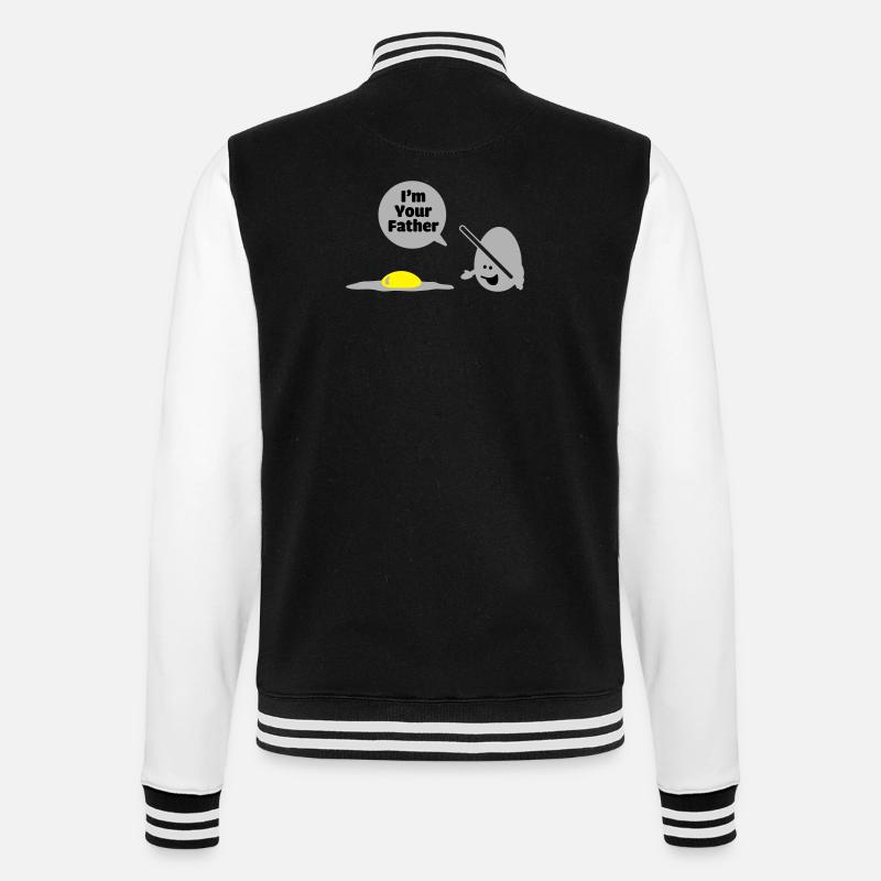 egg vader - Veste Teddy - noir/blanc