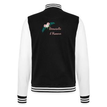Brautjungfer - Bukolische Sammlung - College-Sweatjacke - Schwarz/Weiß - Hinten - Marisol (170cm)