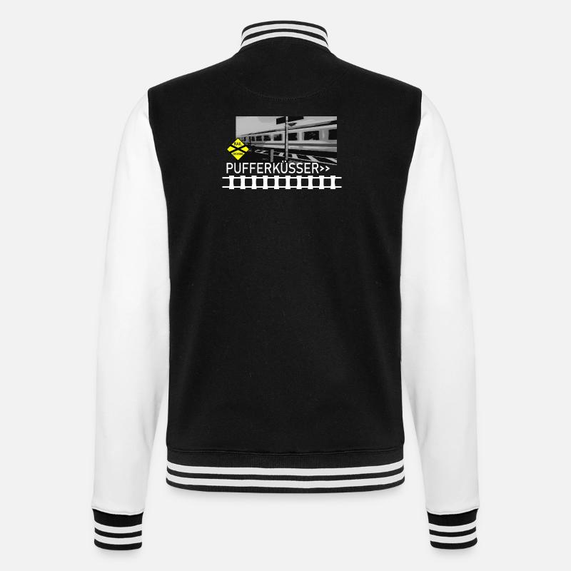 PUFFERKÜSSER - Veste Teddy - noir/blanc