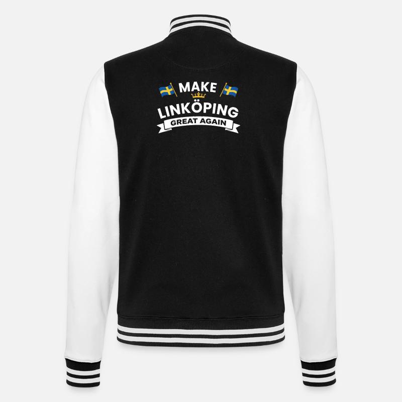 Linköping Stärkere Kohäsion - College-Sweatjacke - Schwarz/Weiß