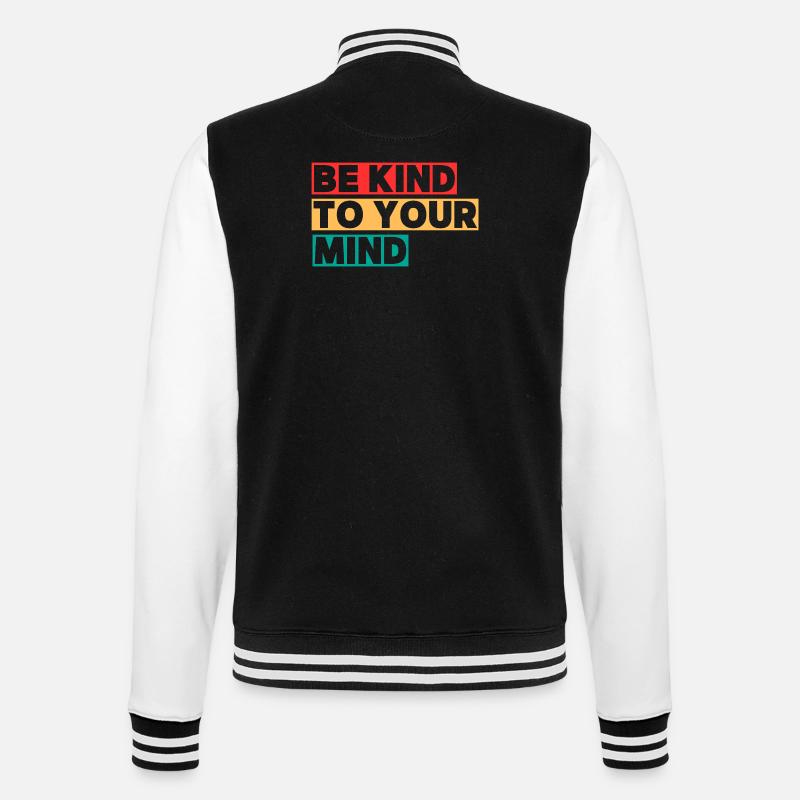 Be Kind to Your Mind - Veste Teddy - noir/blanc