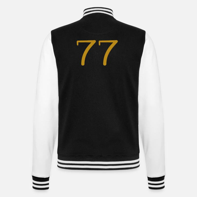 77 - Veste Teddy - noir/blanc