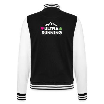 Ultra Running – My Love - College Sweat Jacket - black/white - Back - Marisol (170cm)