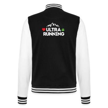 Ultra Running – My Love - College Sweat Jacket - black/white - Back - Marisol (170cm)