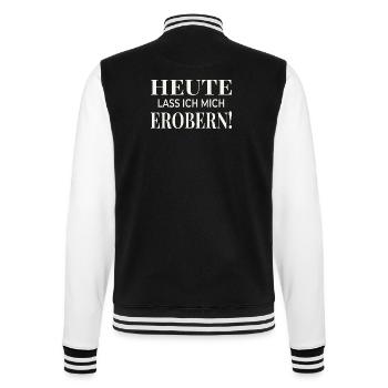 Aujourd’hui, je me suis laissé conquérir ! - Veste Teddy - noir/blanc - Dos - Marisol (170cm)