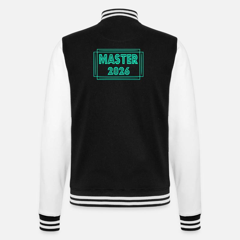 Studium Abschluss 2026 Master - College-Sweatjacke - Schwarz/Weiß