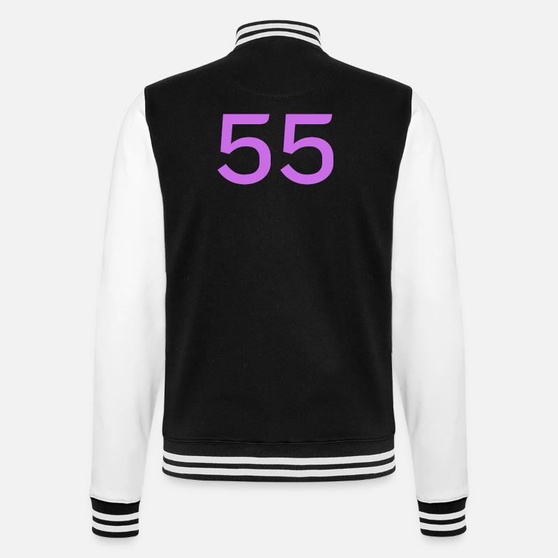 55 - College Sweat Jacket - black/white