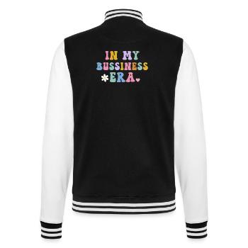 In meiner Geschäfts-Ära Unternehmer - College-Sweatjacke - Schwarz/Weiß - Hinten - Marisol (170cm)