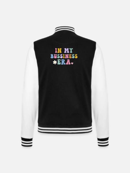 In meiner Geschäfts-Ära Unternehmer - College-Sweatjacke - Schwarz/Weiß