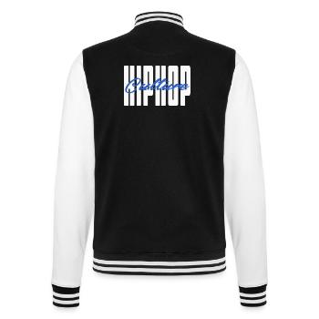 Hip Hop Culture - College Sweat Jacket - black/white - Back - Marisol (170cm)