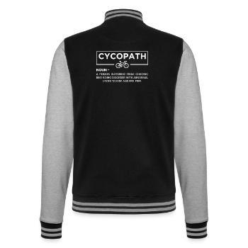 Cyclopath Ride Free Tee - College Sweat Jacket - black/heather grey - Back - Marisol (170cm)