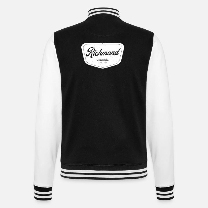 Richmond Virginia Script Emblem - College-Sweatjacke - Schwarz/Weiß