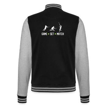 Tennis - Match de jeu - Veste Teddy - noir/gris chiné - Dos - Marisol (170cm)